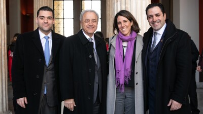 Stavros Niarchos Foundation and Special Olympics leadership pictured at the Flame of Hope torch lighting ceremony in Athens, Greece.