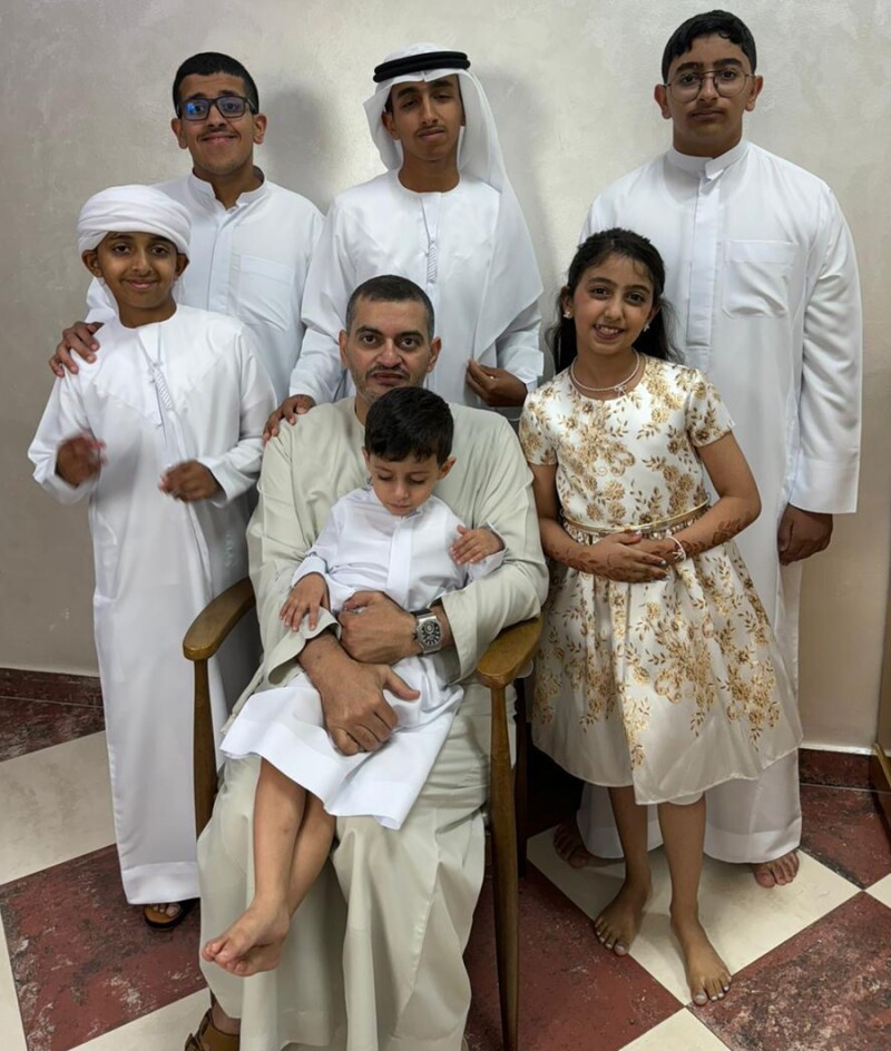 Ali Saif's family photo