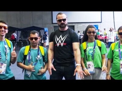 WWE Superstar Drew McIntyre Makes an Impact at Special Olympics World Games